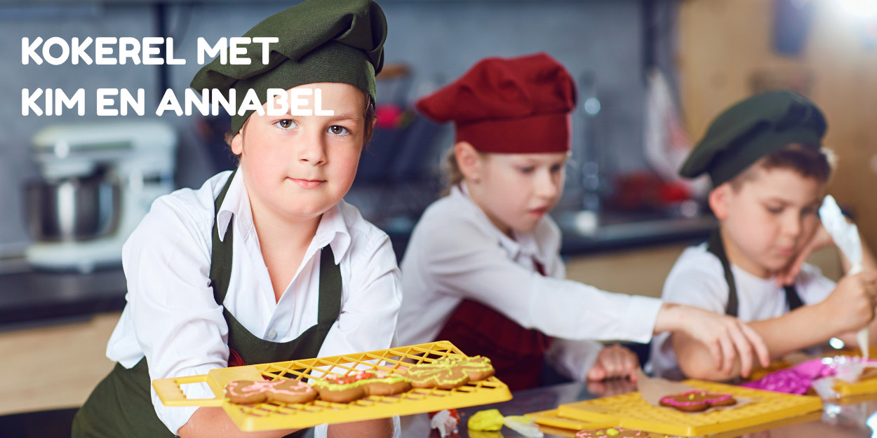 Kokerel met Kim en Annabel